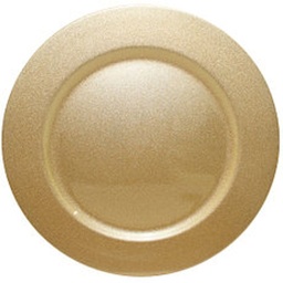 Plato Bajo 33 cm Gold  Cotidiana