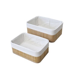 Set 2 Canastos Bamboo Tt