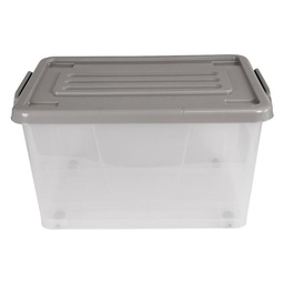 Caja Plas 26lt C-rued Tran T-color Gris