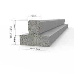 Vigueta Pretensada 106X8x3 cm Shap