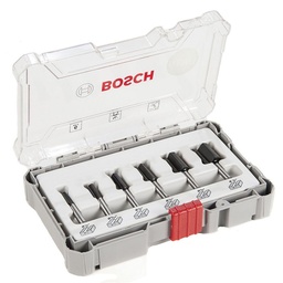 Juego de Fresa Bosch Rectas 6Pcs 1/4"