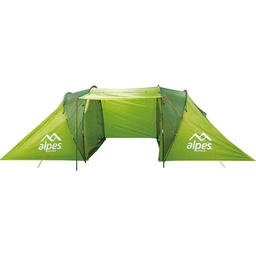 Carpa Alpes Dos Ambientes para 6 Personas Verde