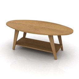Mesa Centro Wall Oval 120X45x60 cm Roble Miel Muebles Gacela