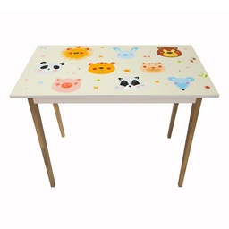Escritorio con Patas Macizas Jungla Marrón Muebles Gacela