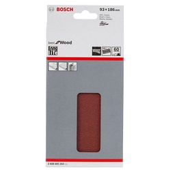 Hoja de Lija Bosch Amarillo C470 Best For Wood&paint 93x186 mm g60