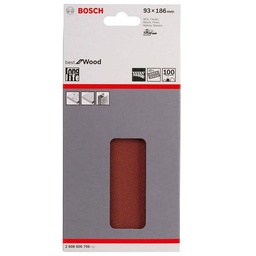 Hoja de Lija Bosch Amarillo C470 Best For Wood&paint 93x186 mm g100