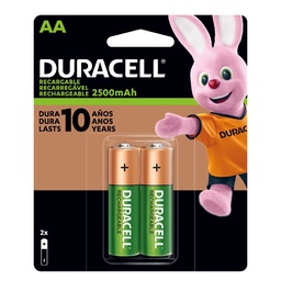 Pila Recargable Duracell Aa x 2