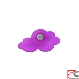 Tirador Abs Violeta Nube 66X36mm