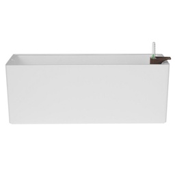 Maceta Autorregante Rimini Blanco 51x20 cm Outzen
