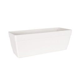 Maceta Outzen 50 cm Capri Box Autorregante Blanco