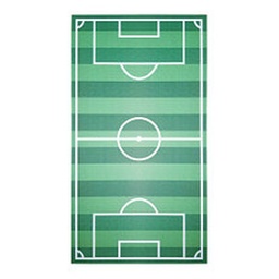 Alfombra Vinilica Futbol 65x120