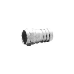 Conector Coaxil Latón Enchapado Niquel Zurich x6 Unidades