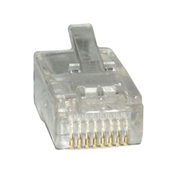 Ficha Macho Rj45 Plástico Cristal Zurich