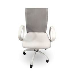 Silla Pc Gaona 50X62x113 cm Blanco/gris