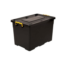 Caja Organizadora C/ruedas 75lts Negra