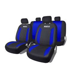 Funda Cubre Asiento Sparco Azl/ngro 9Pc