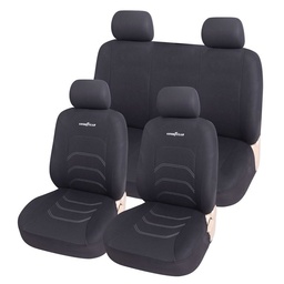 Jgo. Funda Asiento Goodyear Negra 10Pcs