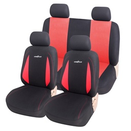 Jgo Funda Asiento Goodyear N/rojo 10Pcs