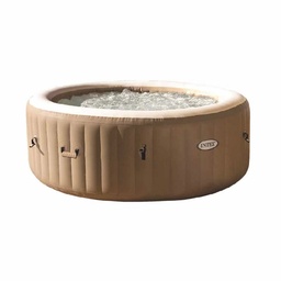 Spa Inflable Burbuja Terapia Redondo 196x71 cm Beige Intex