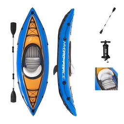 Kayak Bestway 1P Cove con Remo - Inflador Azul