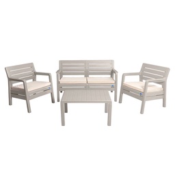 Set Living Plástico Voss 2000 París Dakar 4 Personas Gris