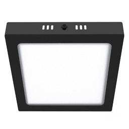 Led Plafon Cuadrado 12W Negro Macroled