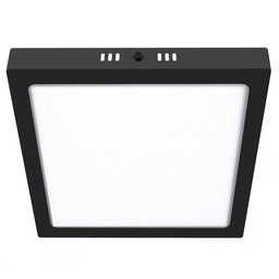 Led Plafon Cuadrado 18W Negro Macroled