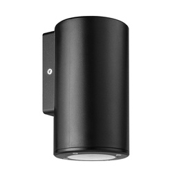 Aplique Exterior Unidireccional Ip54 Gu10 9W Macroled Negro