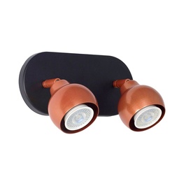 Aplique 2 Luces Cab 488 Gu10 Ngo Cobre