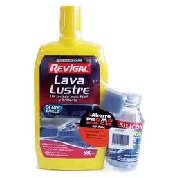 Kit m7: Renovador de Silicona Aromatizada 125 Cm3+lava Lustre Revigal 580 cm3