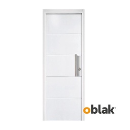 Puerta Ext Chapa C/ba M3734b Blanco 80 I