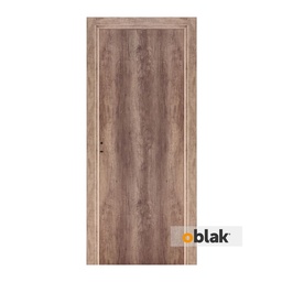 Puerta Teks Nogal Marco Madera 80cm Derecha