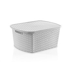 Caja Organizadora Ratan Blanco Star Company 25lts