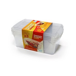 Caja Plastica para Zapatos x3 Pdq