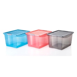 Caja Plastica Translucido 30lts Surt Pd