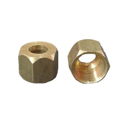 Tuerca Ajuste Bronce 1/4 Pulgada x 2un