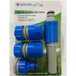 Set de Acoples con Lanza Solyon