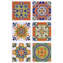 Vinilo Azulejos Autoadhesivos  Muresco Naranja 15 x 15cm