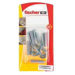 Taco Fischer Expansivo Sx6 + Piton 6mm X4u