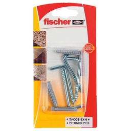 Taco Fischer Expansivo Sx6 + Piton 6mm X4u