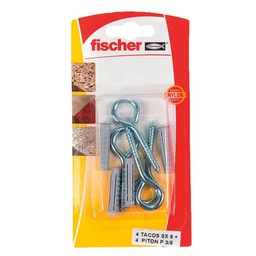 Taco Fischer Expansivo Sx6 + Piton 6mm X4u