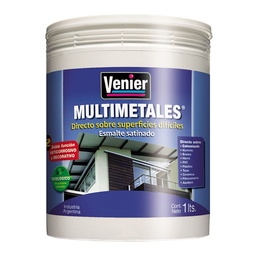 Esmalte Al Agua Multimetales Venier Verde Satinado X1lt