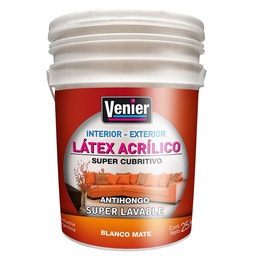 Látex Interior Acrilico Venier Blanco 25kg