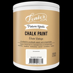 Pintura Tizada Chalk Paint Venier Blanco Vintage 1lt