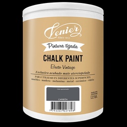 Pintura Tizada Chalk Paint Venier Carbón 1lt