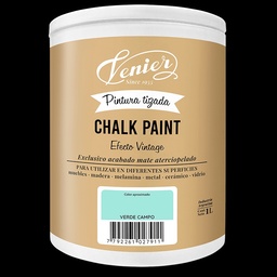 Pintura Tizada Chalk Paint Venier Verde Campo 1lt