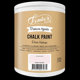 Pintura Tizada Chalk Paint Venier Rosa Palido 1lt