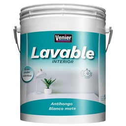 Latex Interior Lavable Blanco 5 kg Venier