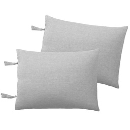 Set 2 Fundas Vh Fabrics Tusor Almohada Gris 50x70 cm