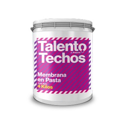 Membrana en Pasta Techos Talento Bco 4lt